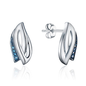 MONARCH BLUE DIAMOND EARRING