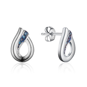 MONARCH BLUE DIAMOND EARRING