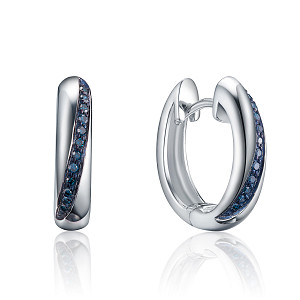 MONARCH BLUE DIAMOND EARRING