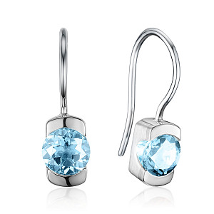 PREZIUOS BLUE TOPAZ EARRING