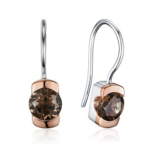 PREZIUOS SMOKY QUARTZ EARRING