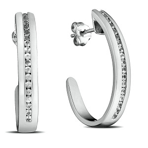 MODA WHITE SAPPHIRE EARRING