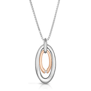 DUALNI DIAMOND TWO TONE PENDANT