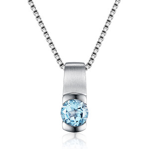 PREZIUOS BLUE TOPAZ PENDANT