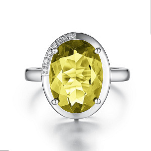 PREZIUOS LEMON QUARTZ RING