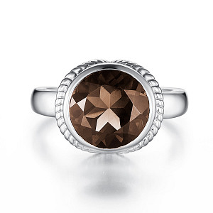 PREZIUOS SMOKY QUARTZ RING