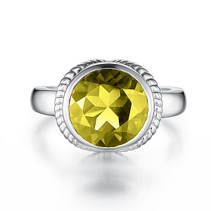 PREZIUOS LEMON QUARTZ RING