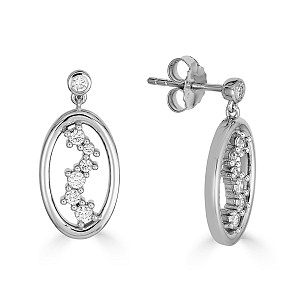 BLANCHE WHITE SAPPHIRE EARRING