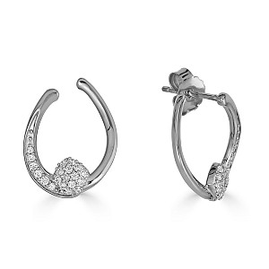 BLANCHE WHITE SAPPHIRE EARRING