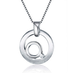 STRAHLEND DIAMOND MATTE AND POLISHED PENDANT