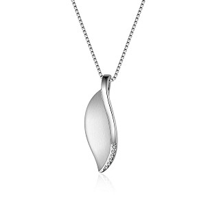 STRAHLEND DIAMOND MATTE AND POLISHED PENDANT
