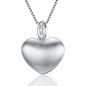 STRAHLEND DIAMOND MATTE AND POLISHED PENDANT