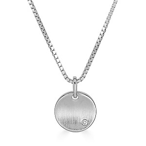 STRAHLEND DIAMOND MATTE AND POLISHED PENDANT