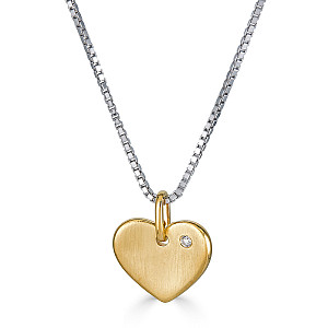 STRAHLEND DIAMOND MATTE AND POLISHED PENDANT