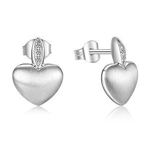 STRAHLEND DIAMOND MATTE AND POLISHED EARRING