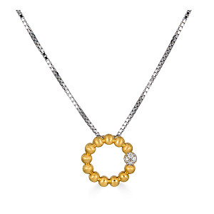 STRAHLEND DIAMOND MATTE AND POLISHED PENDANT