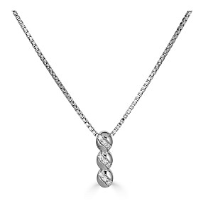 STRAHLEND DIAMOND MATTE AND POLISHED PENDANT