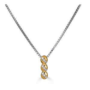 STRAHLEND DIAMOND MATTE AND POLISHED PENDANT