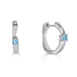 PREZIUOS BLUE TOPAZ EARRING