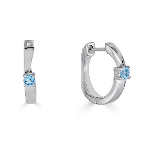 PREZIUOS BLUE TOPAZ EARRING