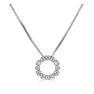 COEURS DARGENT DIAMOND PENDANT